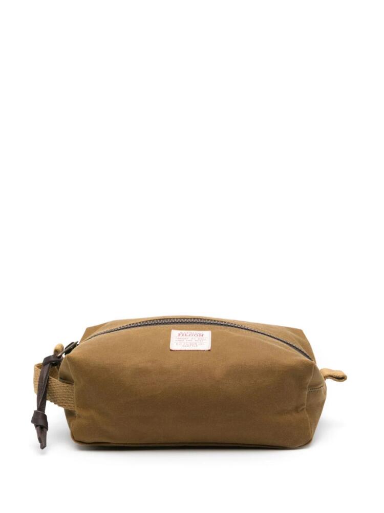 Filson Tin Cloth Travel Kit wash bag - Brown Cover