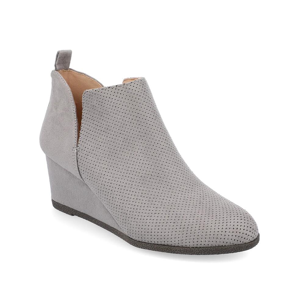 Journee Collection Mylee Wedge Bootie | Women's | Grey Cover