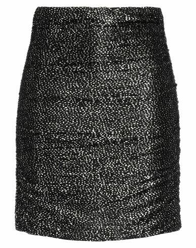 Sabina Musáyev Woman Mini skirt Black Polyester, Metallic fiber Cover