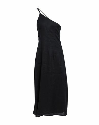 Faithfull Soko Midi Dress Woman Midi dress Black Linen Cover