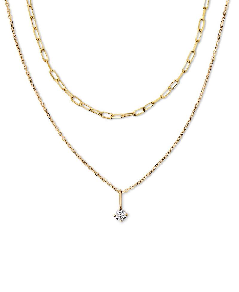 Ana Luisa Diamond Necklace - Gold Diamond Layered Necklace Cover