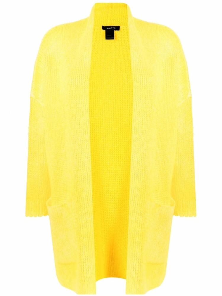 Avant Toi open front knit jacket - Yellow Cover