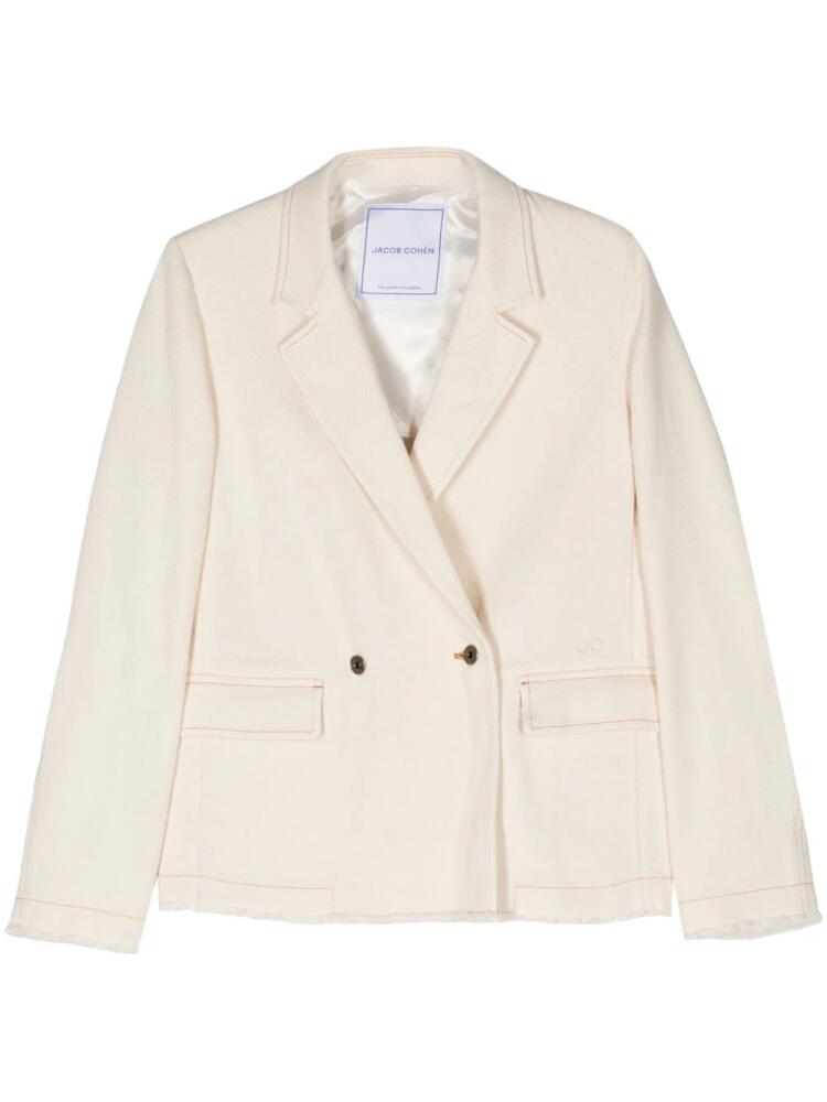 Jacob Cohën double-breasted twill blazer - Neutrals Cover