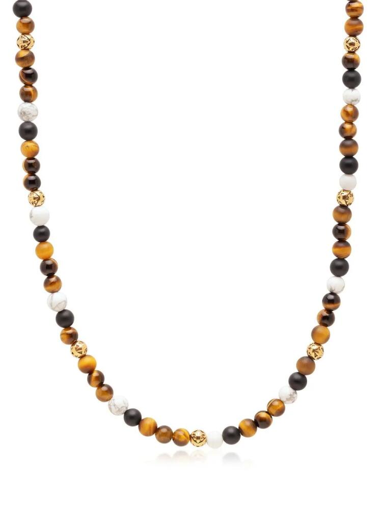 Nialaya Jewelry beaded gemstone necklace - Brown Cover