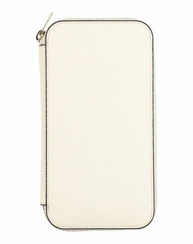 Valextra Woman Wallet Cream Soft Leather Cover