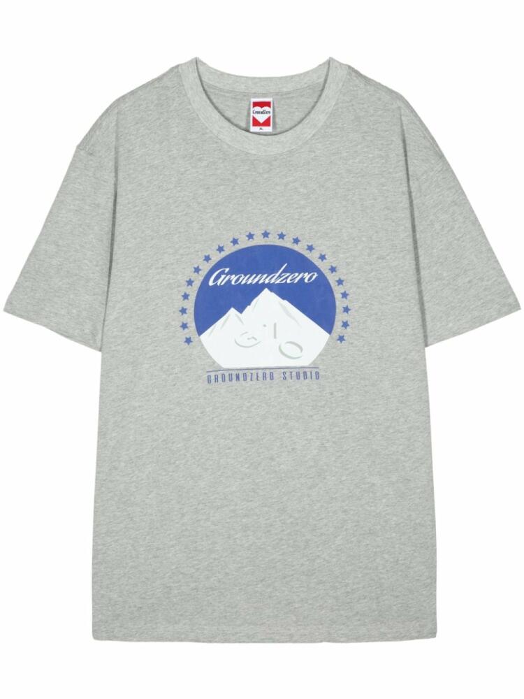 Ground Zero graphic-print cotton T-shirt - Grey Cover