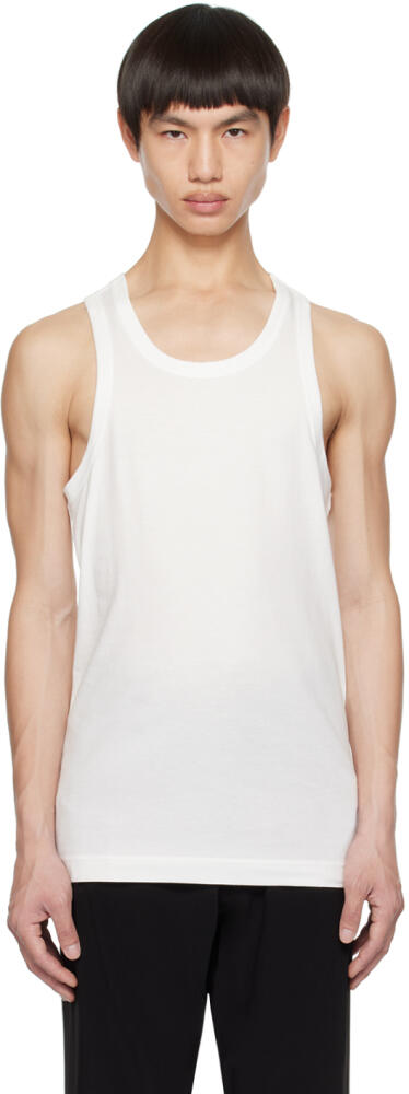 YOHJI YAMAMOTO White Running Tank Top Cover