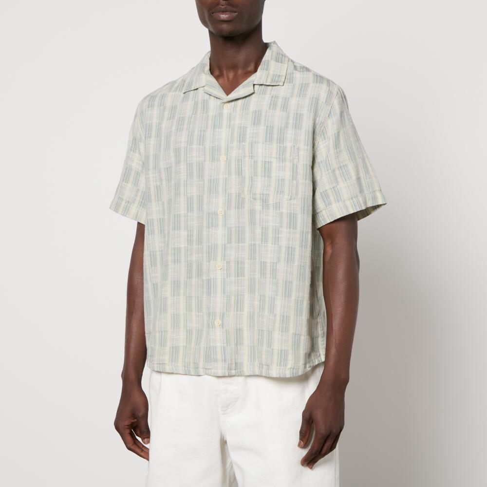 Corridor Checked Cotton-Jacquard Shirt Cover