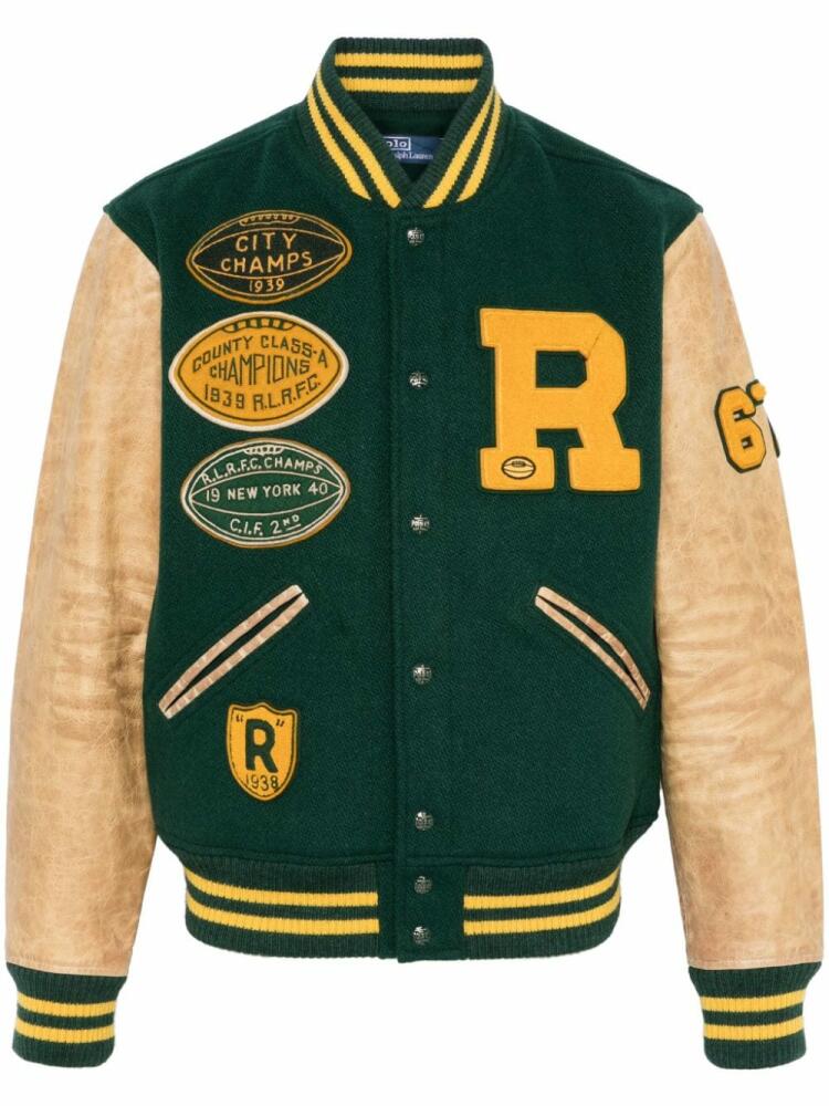 Polo Ralph Lauren The Iconic Letterman varsity jacket - Green Cover