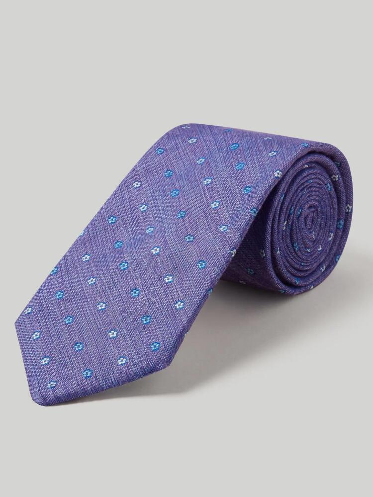 Robert Talbott Robert Indigo Neat Necktie in Purple Indigo Neat Cover