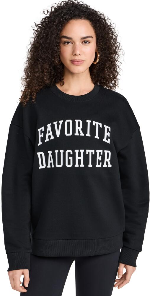 Favorite Daughter Collegiate Sweatshirt Black/White Cover