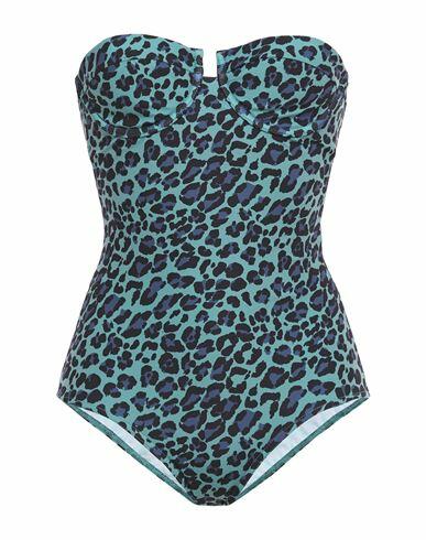 Zimmermann Woman One-piece swimsuit Emerald green Polyamide, Elastane Cover