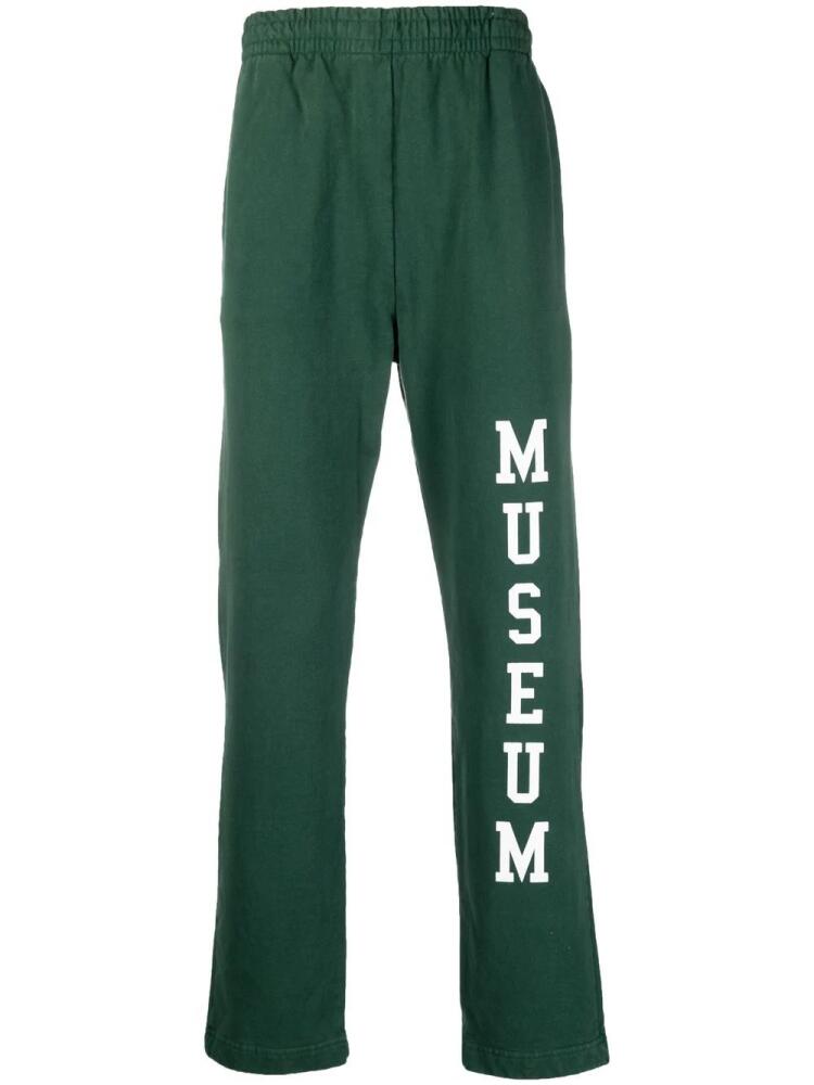 Museum Of Peace & Quiet logo-print cotton pants - Green Cover