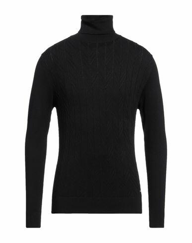 Primo Emporio Man Turtleneck Black Viscose, Nylon Cover