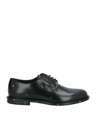 Valentino Garavani Man Lace-up shoes Black Leather Cover