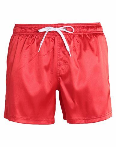 Sundek Man Swim trunks Red Nylon, Elastane Cover