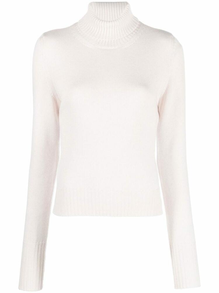 MM6 Maison Margiela open-back roll-neck top - Neutrals Cover