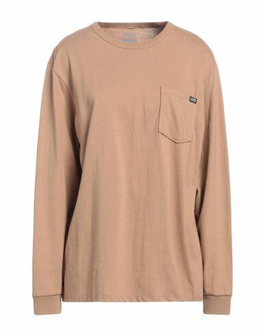 Vans Woman T-shirt Camel Cotton Cover