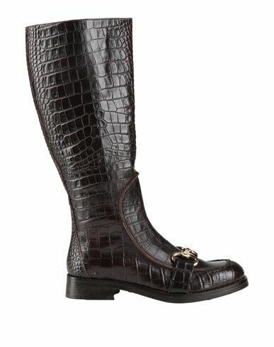 Jp/david Woman Boot Dark brown Leather Cover