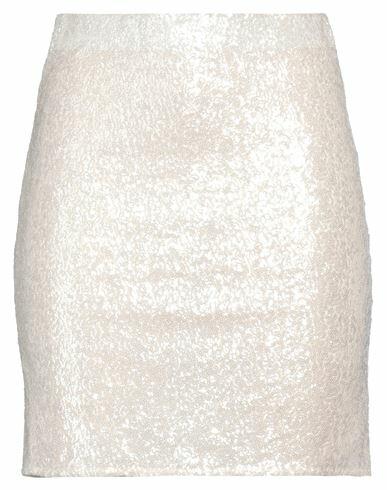 Kate By Laltramoda Woman Mini skirt Ivory Polyester, Elastane Cover