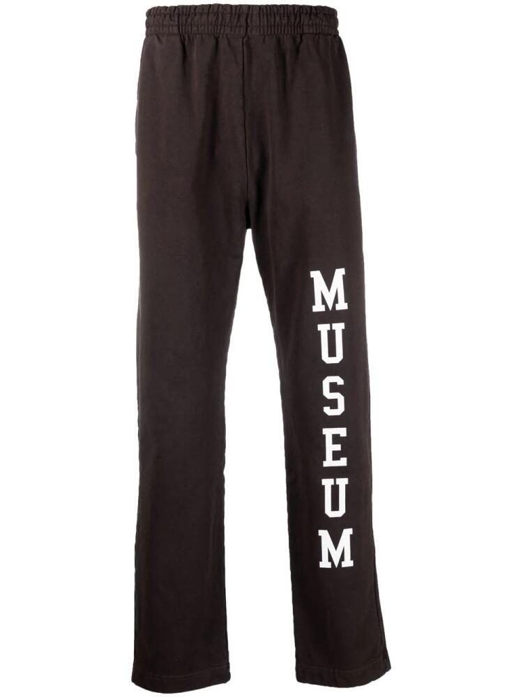 Museum Of Peace & Quiet logo-print cotton pants - Brown Cover