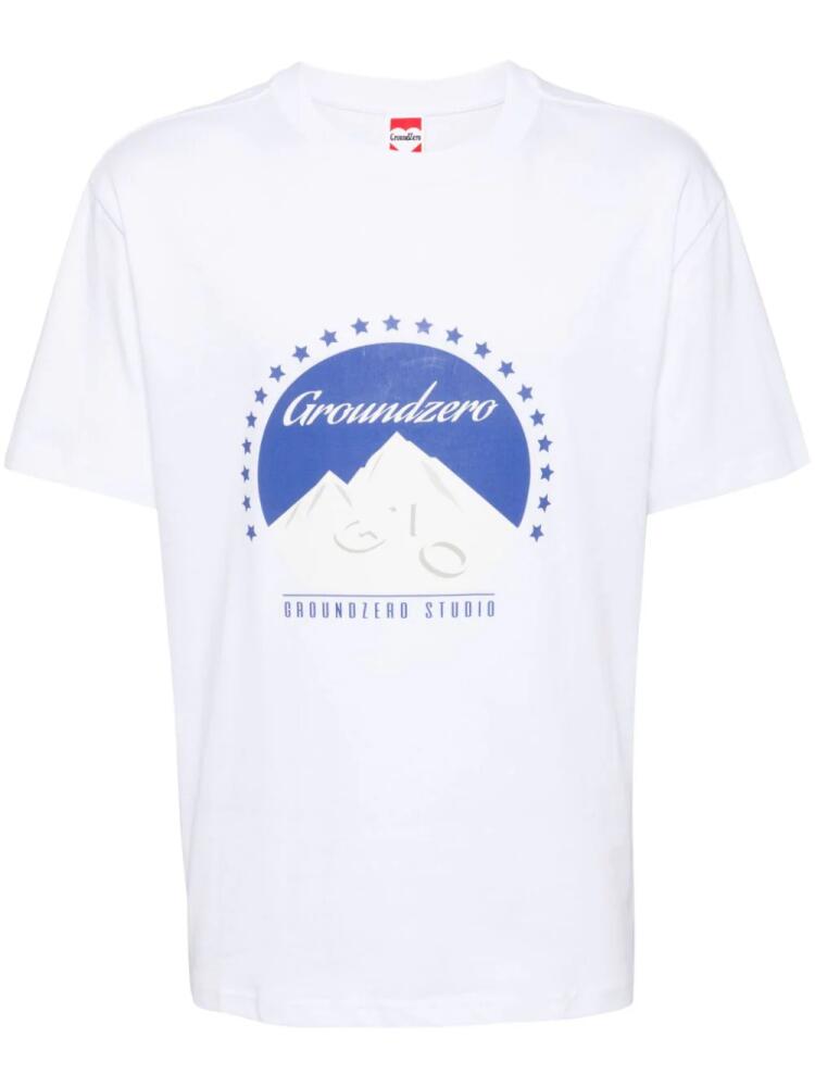 Ground Zero graphic-print cotton T-shirt - White Cover