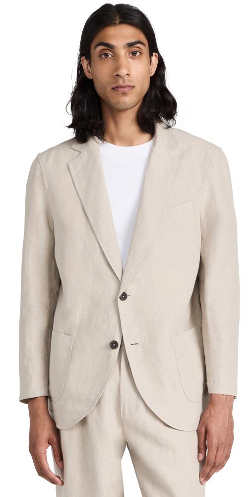 De Bonne Facture Linen Essential Jacket Undyed Flax Cover