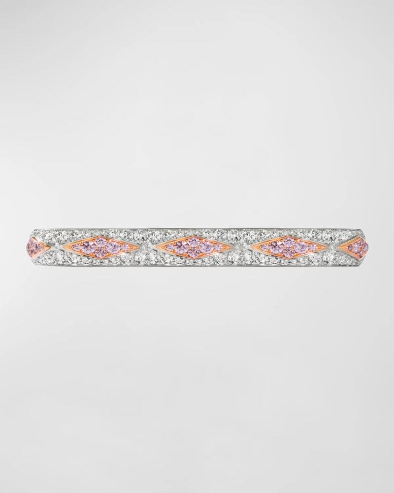 LJ West Argyle Motif Pink and White Diamond Bracelet Cover