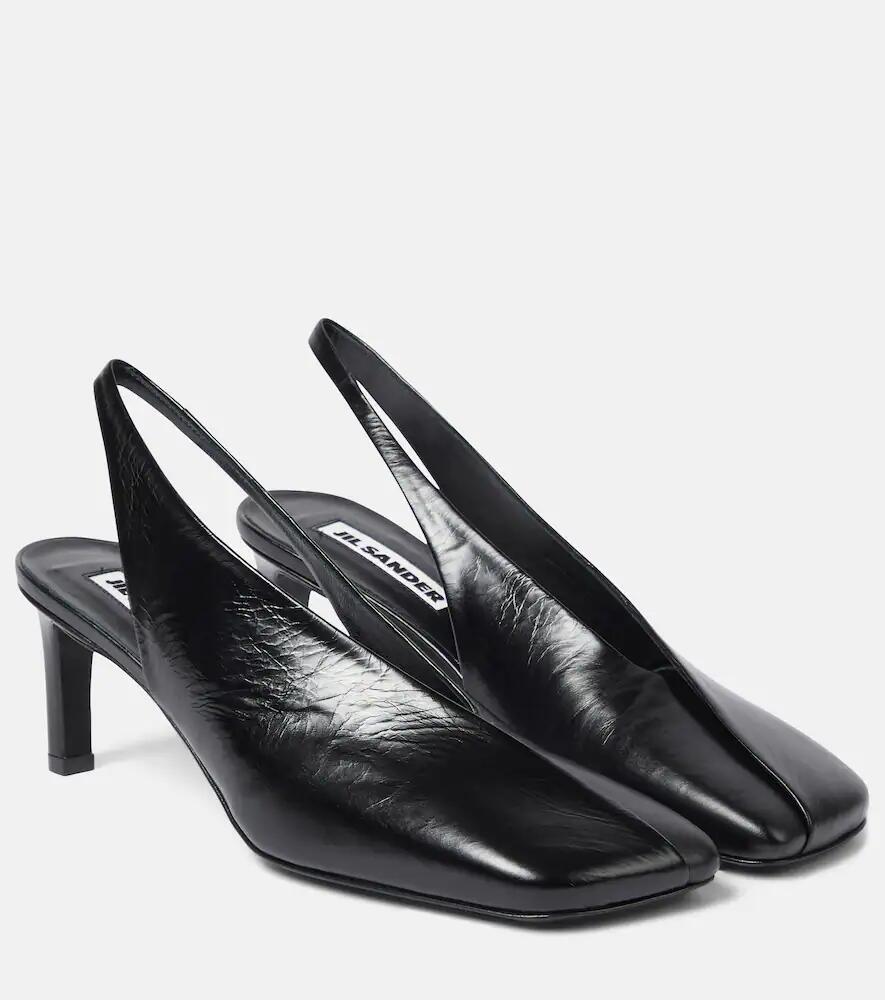 Jil Sander Leather slingback pumps Cover