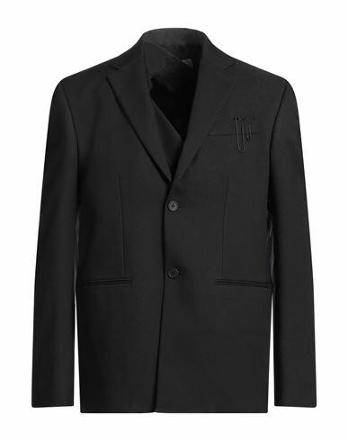 Off-white Man Blazer Black Polyester Cover