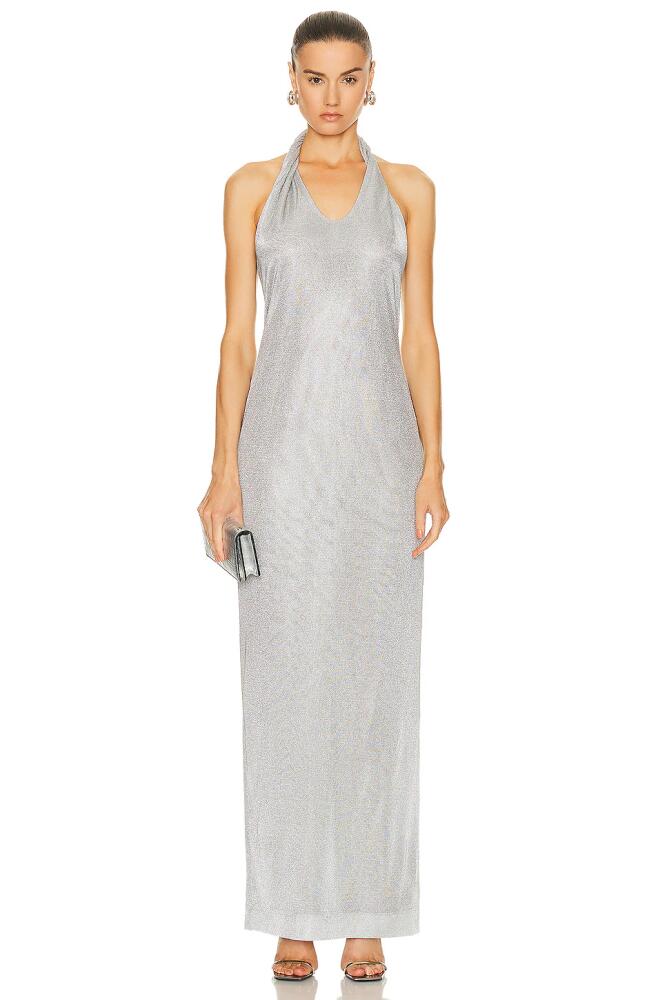 TOVE Malaika Dress in Metallic Silver Cover