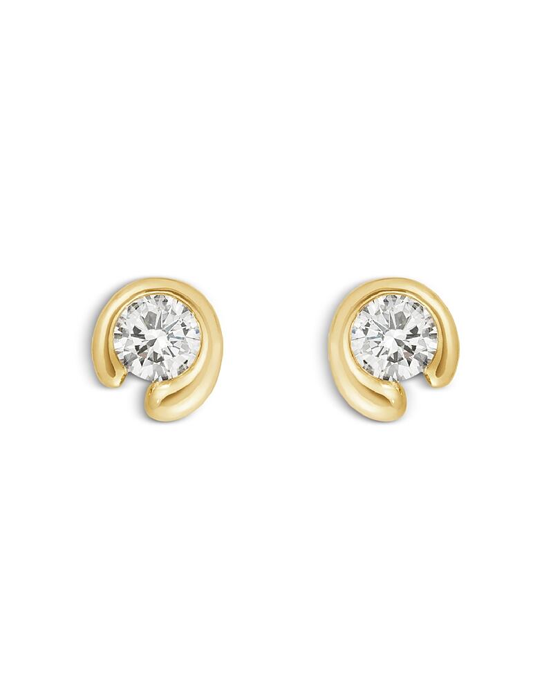 Georg Jensen 18K Yellow Gold 0.20 ct. Diamond Mercy Stud Earrings Cover