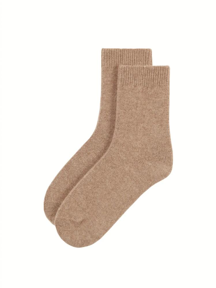 Gobi Cashmere Basic Socks in Taupe Cover