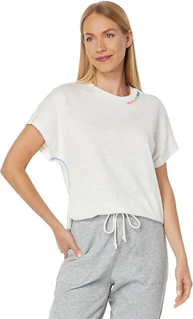 P.J. Salvage Neon Stripes Tee (Ivory) Women's Pajama Cover