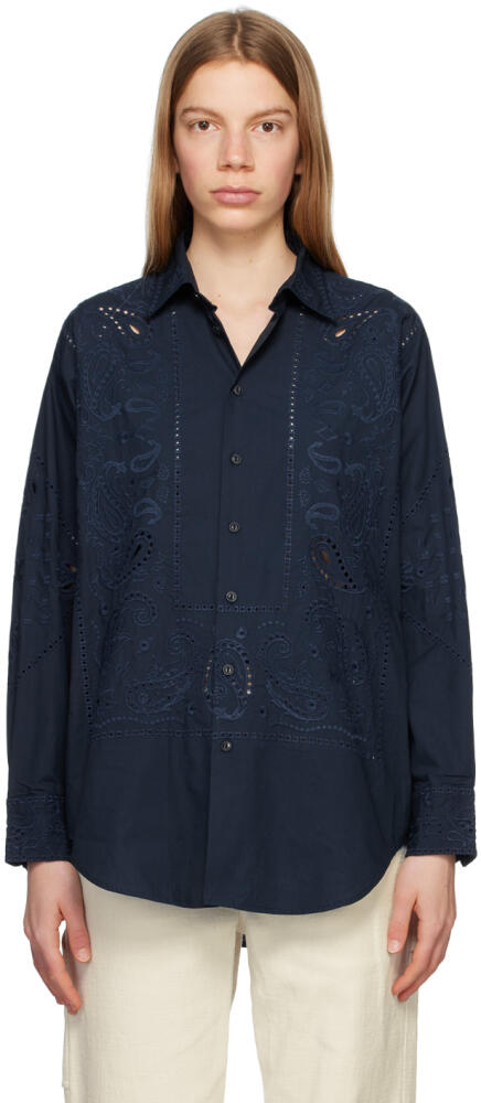 rag & bone Navy Vivian Shirt Cover