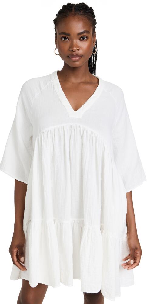 9seed Marbella Ruffle Dress White Cover