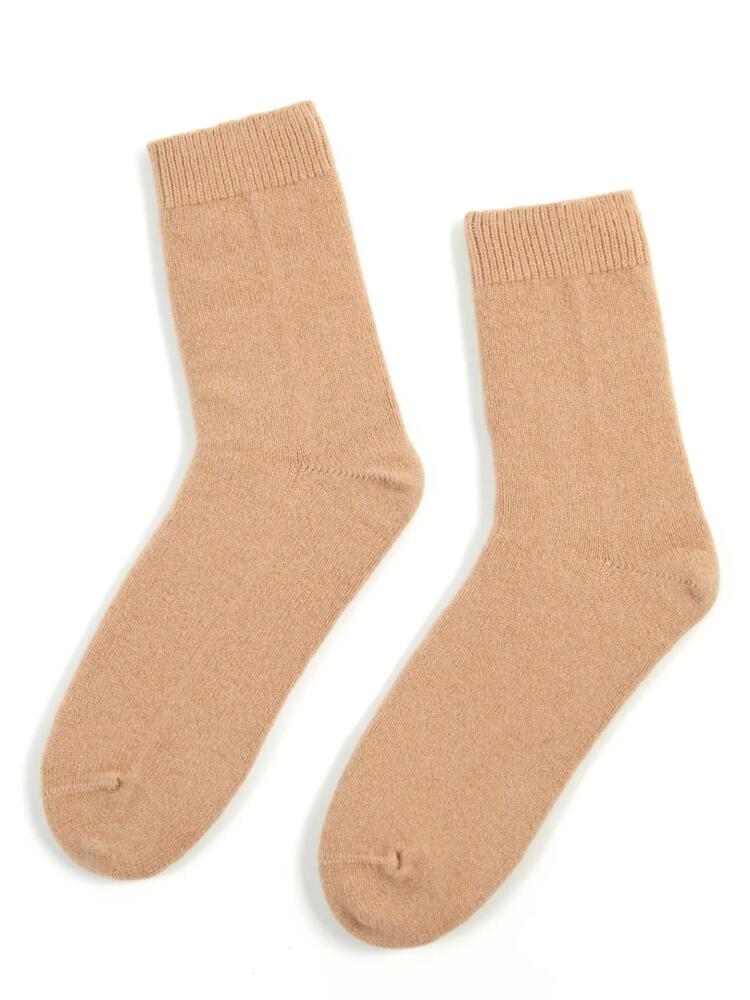 Gobi Cashmere Basic Socks in Toasted Almond Cover