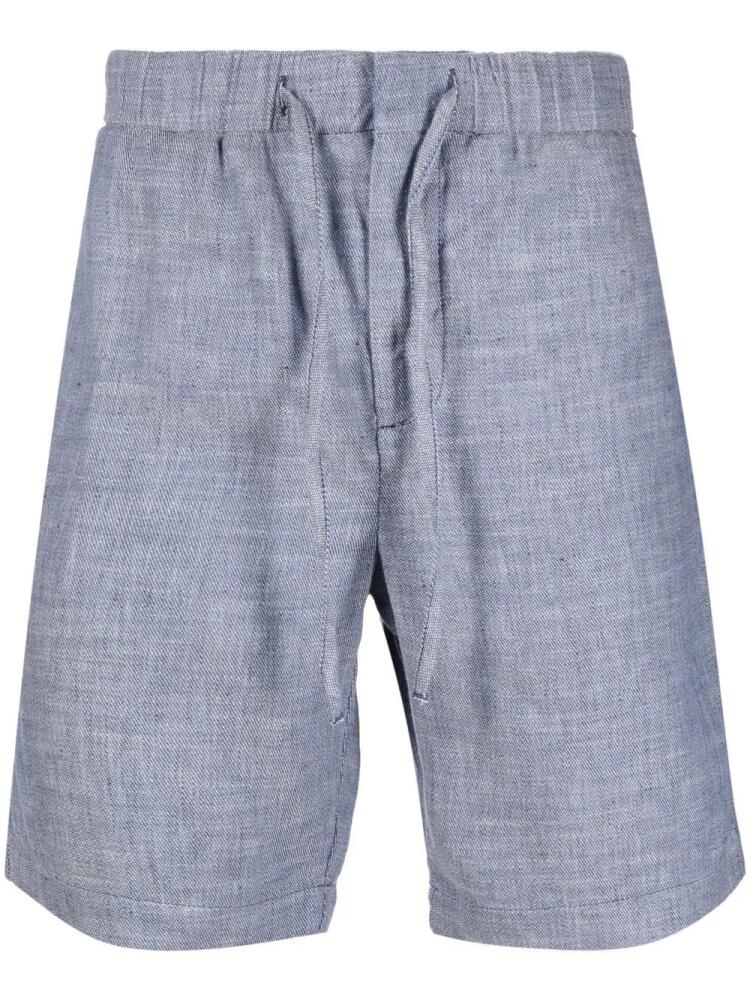 Frescobol Carioca linen-cotton deck shorts - Blue Cover