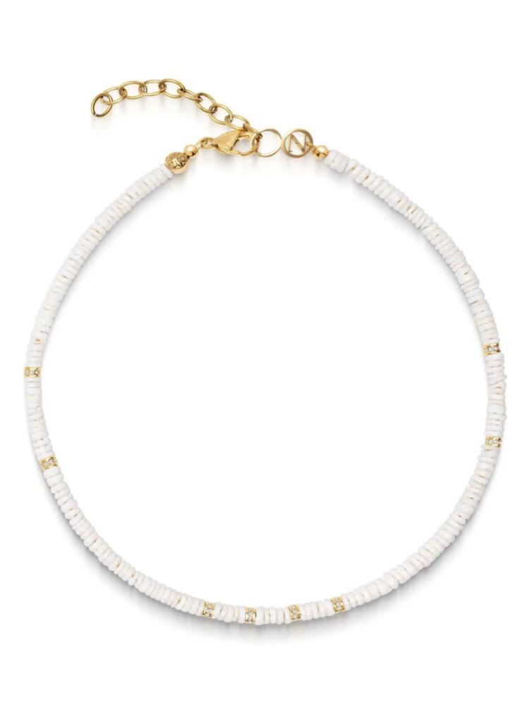 Nialaya Jewelry beaded choker necklace - White Cover