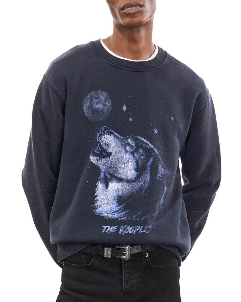 The Kooples Relaxed Fit Crewneck Graphic Sweatshirt Cover