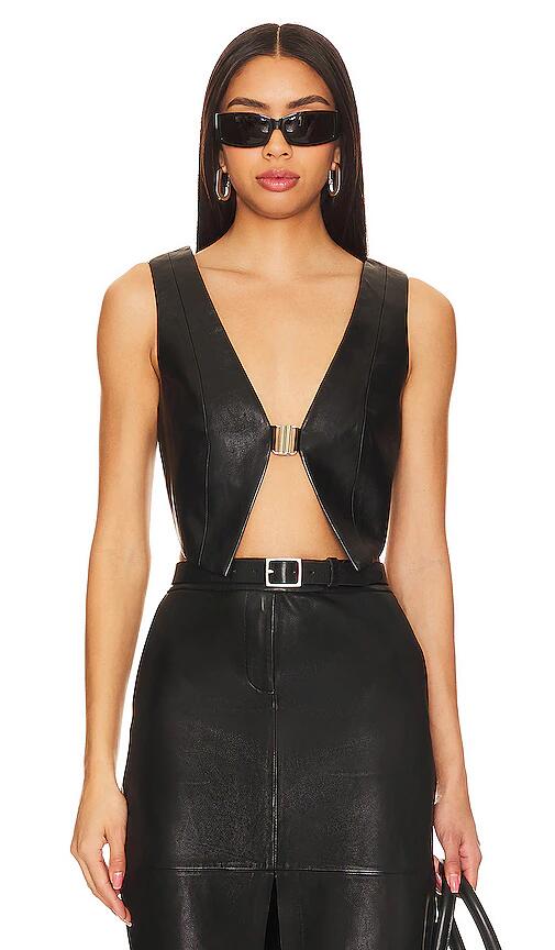 LAMARQUE Estrella Vest in Black Cover