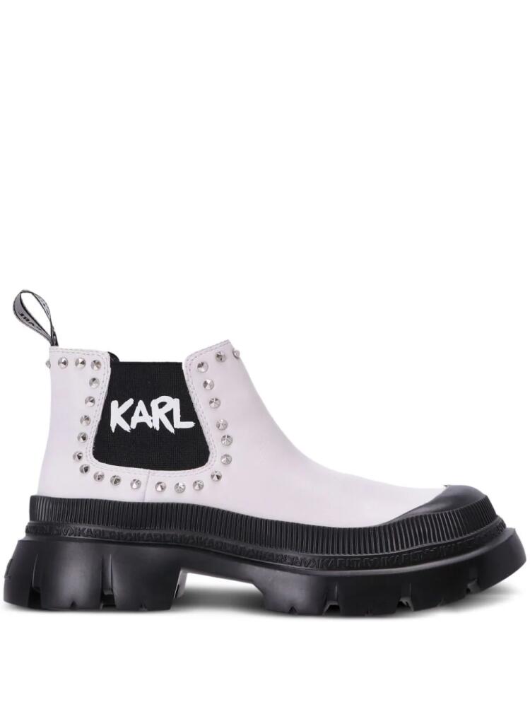 Karl Lagerfeld Trekka Max studded boots - Black Cover