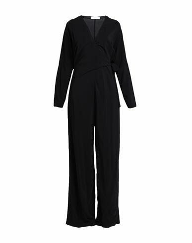 Jucca Woman Jumpsuit Black Viscose, Elastane Cover