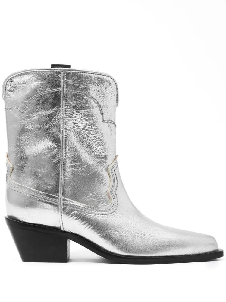 Bimba y Lola metallic cowboy boots - Silver Cover