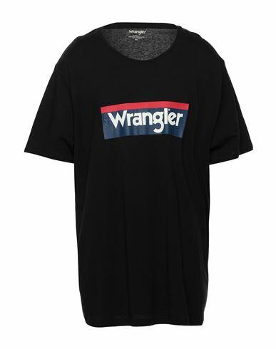 Wrangler Man T-shirt Black Organic cotton Cover