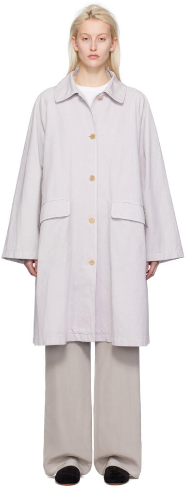 The Row Gray Garth Trench Coat Cover