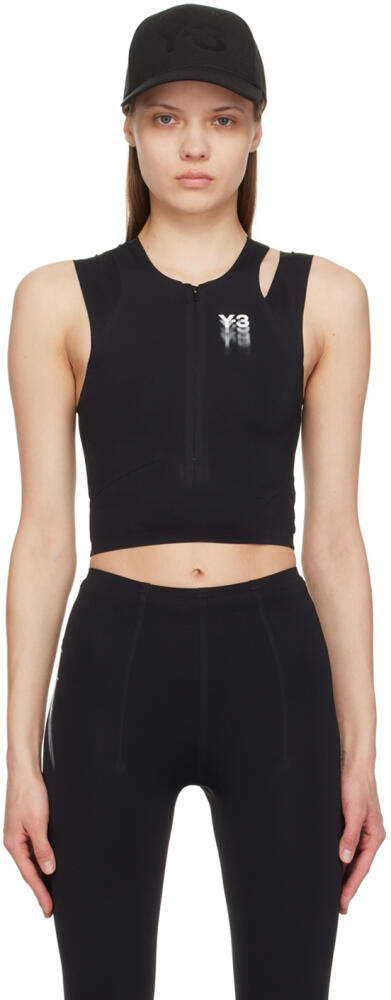 Y-3 Black Running Sport Top Cover