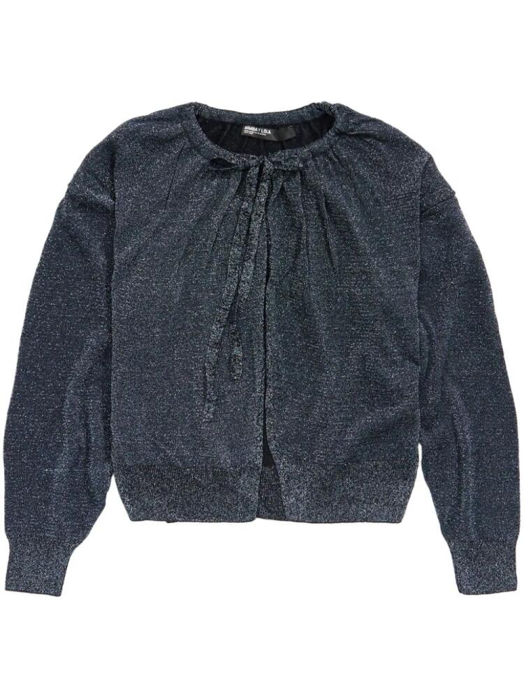 Bimba y Lola metallic-threading cardigan - Blue Cover