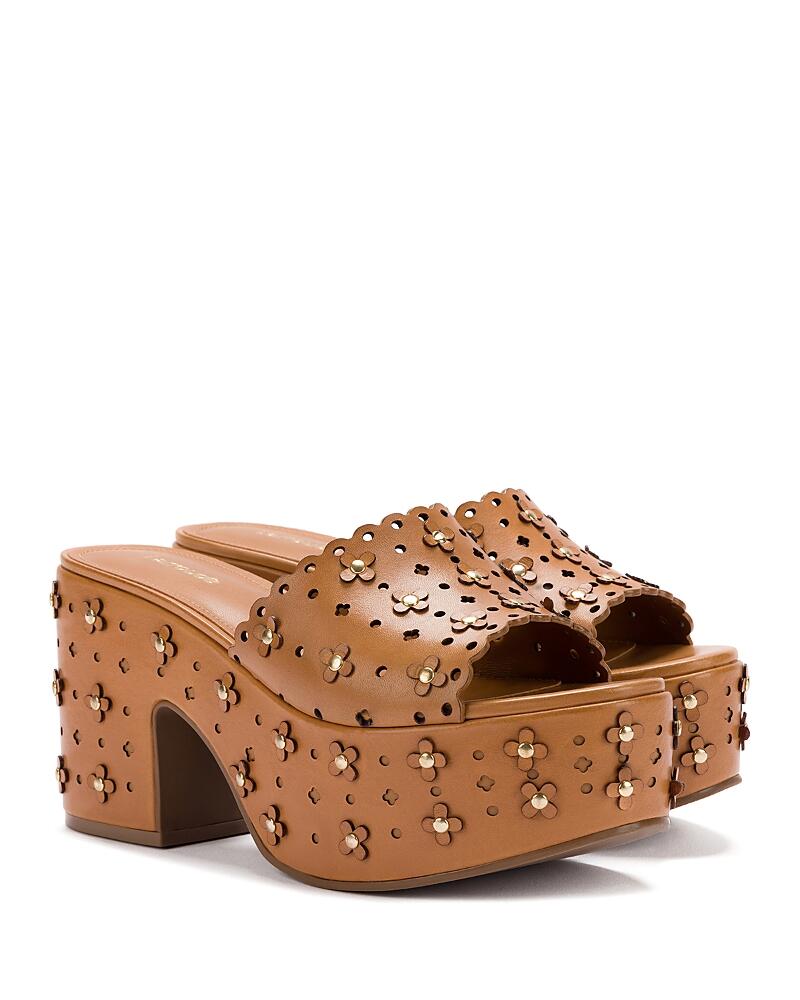 Larroude Women's Miso Studded Platform Slide Sandals Cover