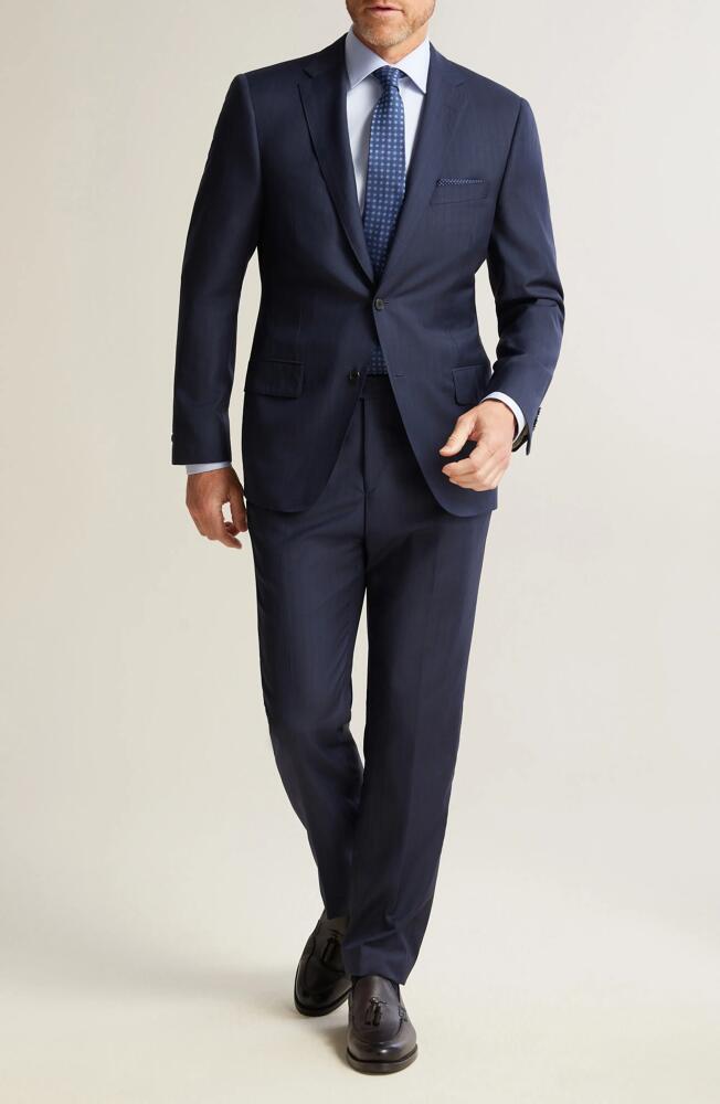 Heritage Gold Infinity Stripe Wool Suit in Navy Cover